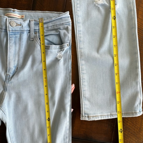 Levi’s Light Blue Jeans - 724 High Rise Straight Crop Size 29 - Picture 11 of 12
